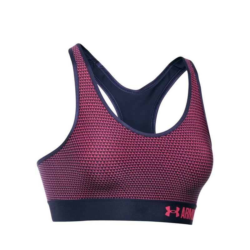 Ženski modrček UA ARMOUR MID BRA PRINTED