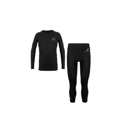 Ženski smučarski set REUSCH UNDERWEAR SET LADY 3/4 PANTS WARM BLACK/BEGONIA PINK
