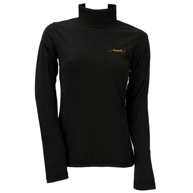 Ženski bombažen puli REUSCH TURTLENECK PURE BLACK/GOLD