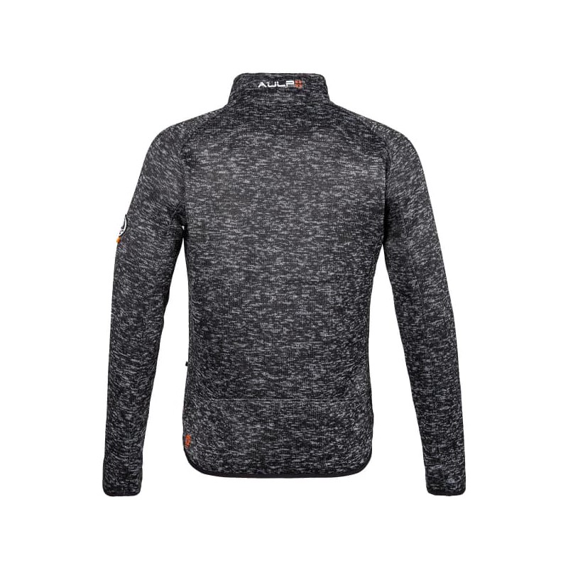 Moška jopica AULP RIKKO HOMME VESTE EN MAILLE RECYCLEE H BLACK