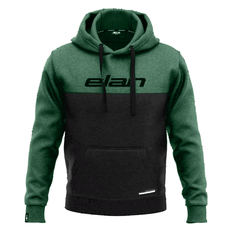 Moški pulover Hoodie Green Elan Logo z zaščitnim znakom Elan in kapuco je izjemen kos oblačila, ki združuje udobje, funkcionalnost ter zvestobo blagovni znamki Elan. Ta pulover bo postal vaša prva izbira za sproščene trenutke in prostočasne dejavnosti.