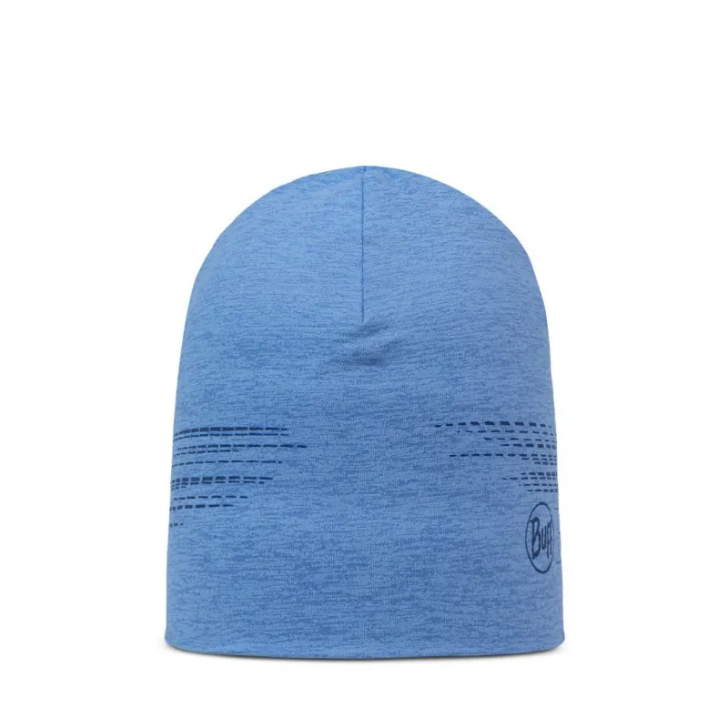 Stay visible and dry while exercising! The BUFF® DryFlx® Solid Washed Blue cap is ultralight, breathable, and perfect for running, hiking, and cycling. Recycled material, 4-way stretch, and 360º reflective details ensure comfort and safety.