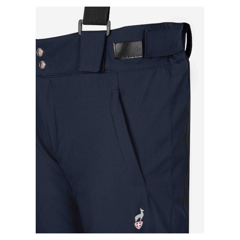 Moške smučarske hlače AULP VEPUR z vodoodporno membrano 10K/10K in odstranljivimi naramnicami nudijo toplino, udobje in popolno zaščito na snegu.