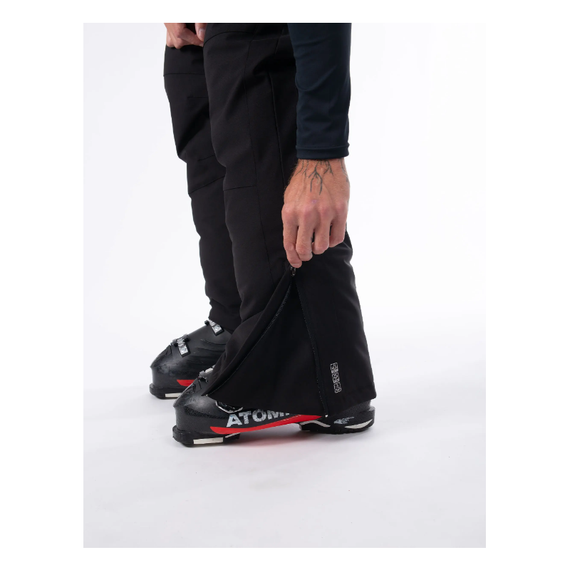 Moške smučarske hlače AULP VEPUR z vodoodporno membrano 10K/10K in odstranljivimi naramnicami nudijo toplino, udobje in popolno zaščito na snegu.