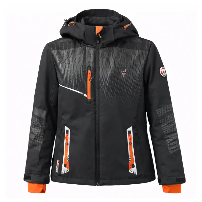 Moški softshell AULP NEVIM nudi zanesljivo zaščito pred vetrom in dežjem z membrano 5.000/5.000 ter mehko mikroflis podlogo. Slim fit kroj in snemljiva kapuca za udobje pri pohodništvu in vsakodnevni uporabi.