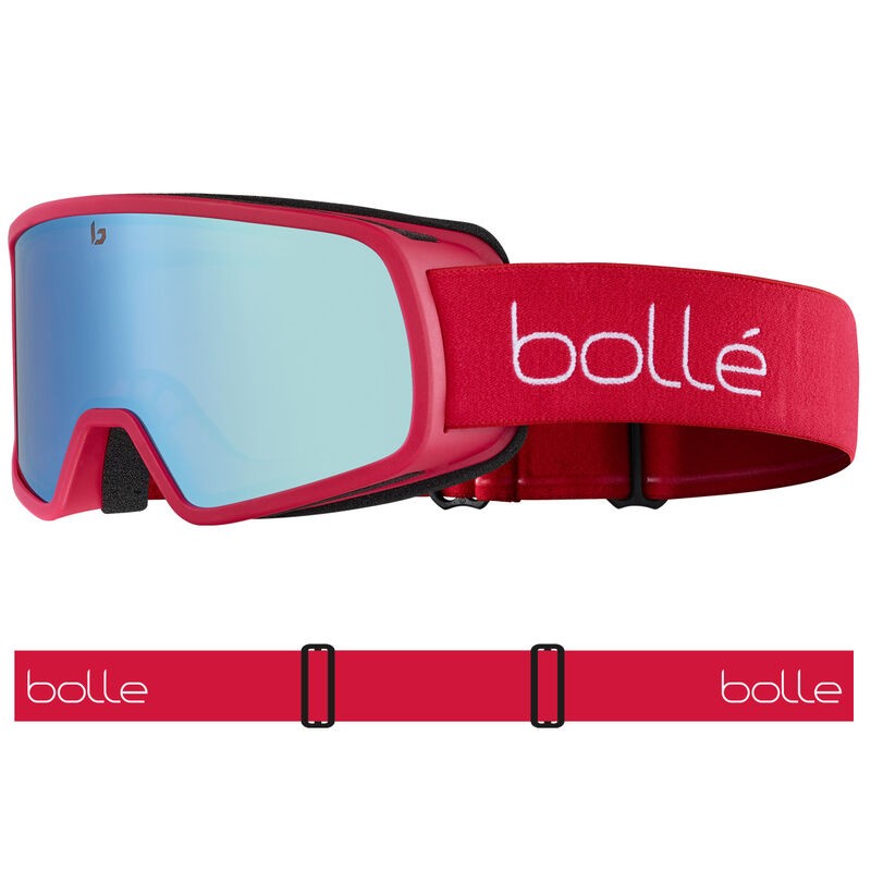 Otroška smučarska očala BOLLE NEVADA JR CARMINE RED MATTE