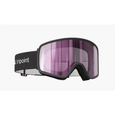 TRIPOINT 113 MOUNT RORAIMA KIDS MATT BLACK/PURPLE Children's Ski Goggles