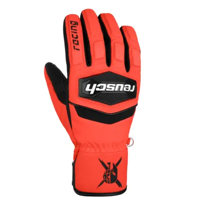 Otroške smučarske rokavice REUSCH WORLDCUP WARRIOR R-TEX® BK/FLUO RED