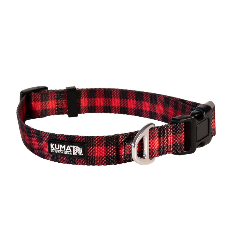 
Ovratnica za pse KUMA Lazy Bear v rdeči in črni barvi je robustna in vzdržljiva, izdelana iz PE pletiva z odsevnimi šivi za večjo varnost in vidnost. Nastavljivo pletivo in lahek aluminijast D-obroč zagotavljata udobno prileganje.