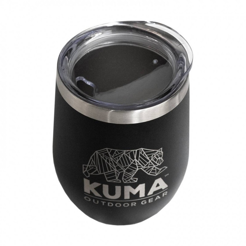 Prenosni kozarec KUMA Wine Tumbler je izdelan iz dvojnega nerjavečega jekla in vakuumsko zatesnjen, kar ga naredi popolnega za vsakogar, ki obožuje piti svojo najljubšo pijačo na poti. 
