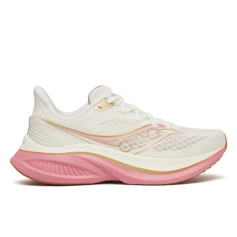 Saucony Endorphin Speed 5 su vrhunske ženske tenisice za trčanje za brzinu, trening i natjecanja. Najlonska ploča, PWRRUN PB amortizacija i SPEEDROLL tehnologija za maksimalan poticaj i osobne rekorde.