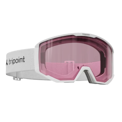Smučarska očala TRIPOINT 106 FRONTIER WHITE/PINK LENS