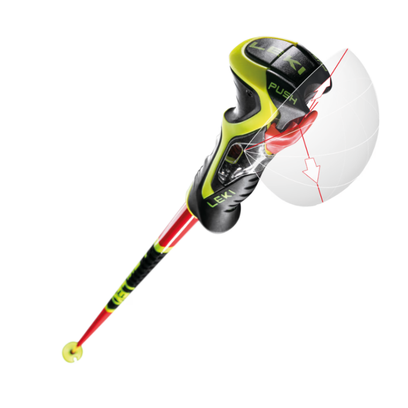 Smučarske palice LEKI WCR SL 3D združujejo aerodinamično obliko Airfoil, ergonomičen ročaj Trigger 3D SL in napreden tridimenzionalni sprožilni sistem za maksimalno kontrolo, hitrost in varnost