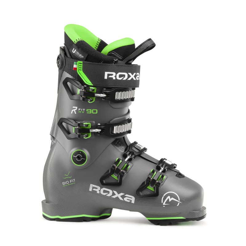 Moški smučarski čevelj ROXA R/Fit 90 je namenjen smučarjem osnovnega in srednjega nivoja znanja, ki iščejo udobje in nadzor nad smučarskim čevljem, ki se  bo udobno prilegodil širokemu spektru oblik stopal. 
