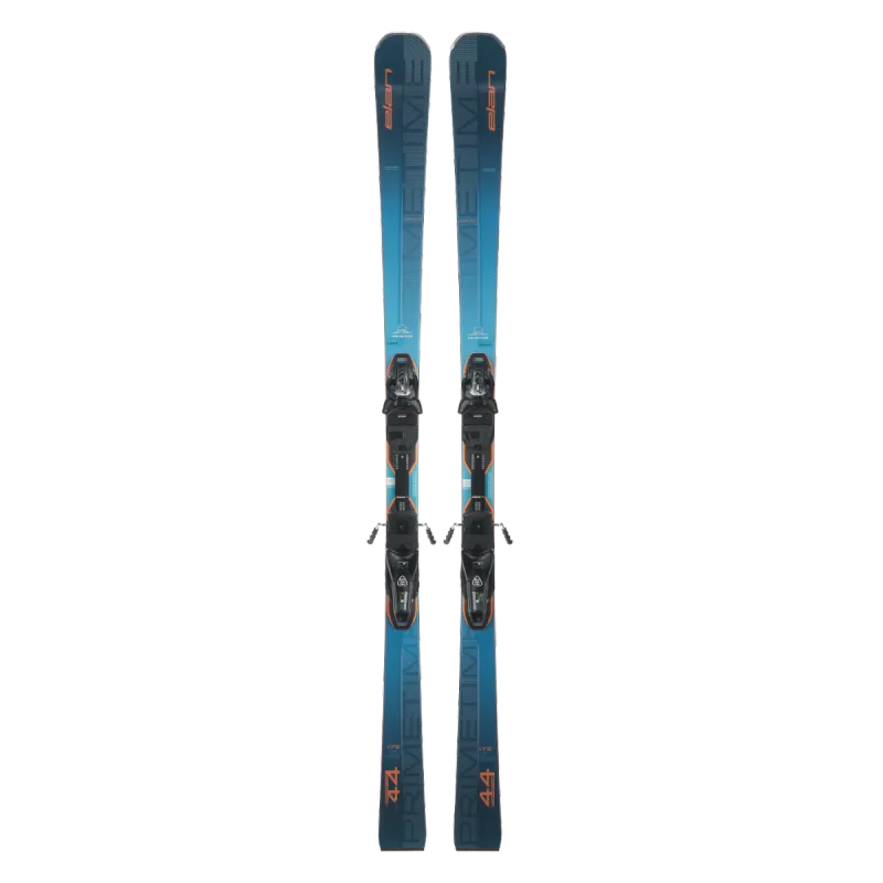 The Primetime 44 skis offer an excellent combination of power and quick edge responsiveness, providing an exciting and playful carving experience. The Primetime 44 skis have a relatively narrow 69-millimeter profile.