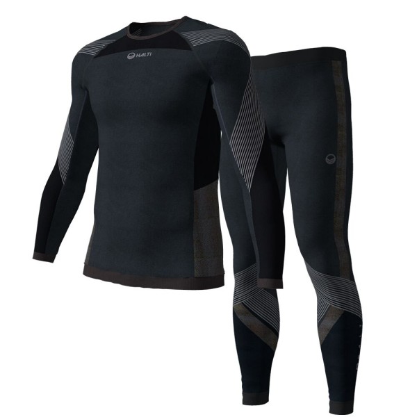 Moško smučarsko perilo HALTI ATOM M SEAMLESS SET BLACK