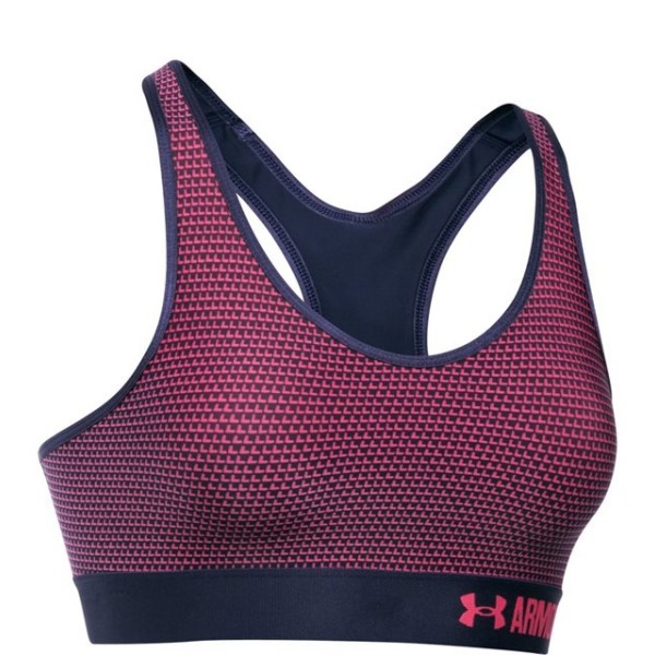 Ženski modrček UA ARMOUR MID BRA PRINTED