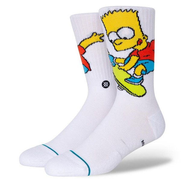 Nogavice STANCE BART SIMPSON WHITE