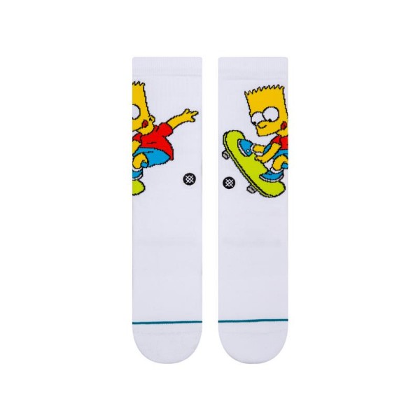 Nogavice STANCE BART SIMPSON WHITE