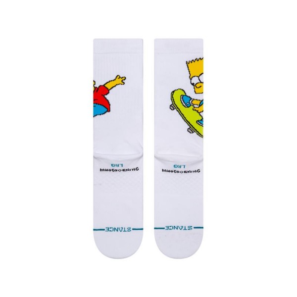 Nogavice STANCE BART SIMPSON WHITE