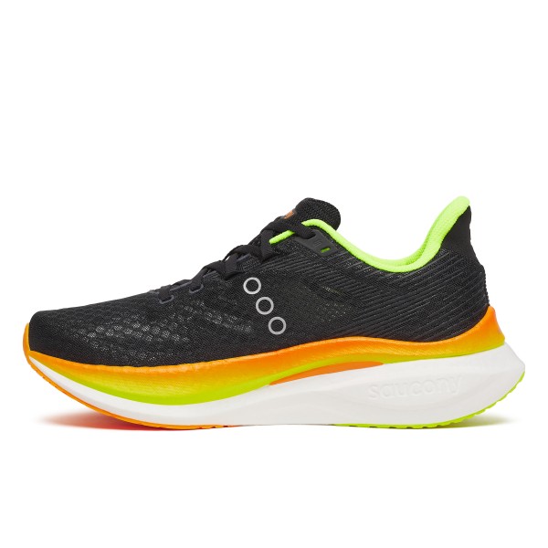 Tekaški čevelj Endorphin speed 5 je čudežni inženirski podvig: hiter in odziven, a gladek in učinkovit. Nekaj, kar smo dosegli z združitvijo PWRRUN PB in PWRRUN HG skupaj v vmesnem podplatu – prvi v industriji.