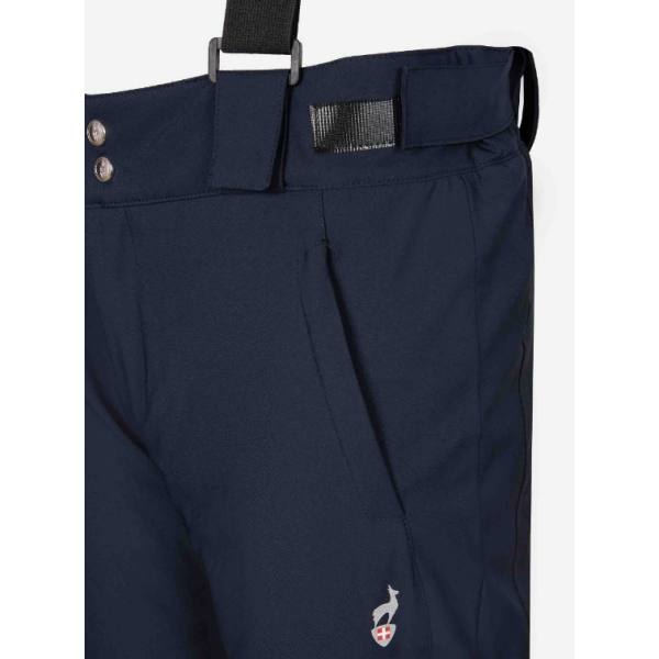 Moške smučarske hlače AULP VEPUR z vodoodporno membrano 10K/10K in odstranljivimi naramnicami nudijo toplino, udobje in popolno zaščito na snegu.