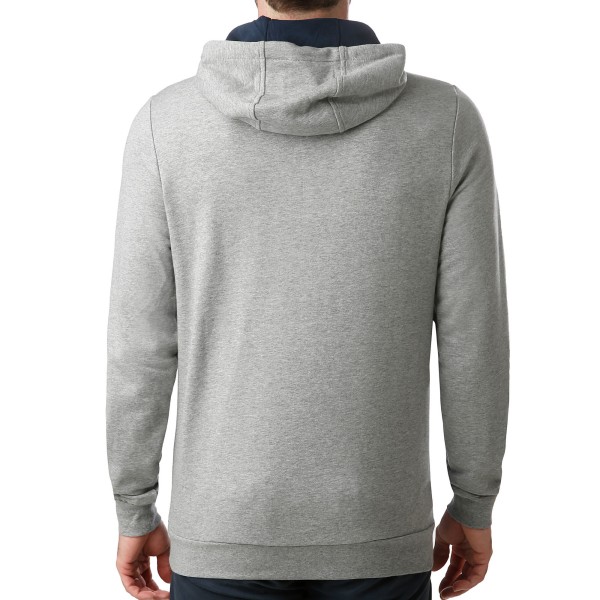 Moški pulover Fila je udoben in vsestranski kos, primeren za vsak dan. Ima kapuco, kar ga naredi še bolj funkcionalnega za različne vremenske pogoje. Sestavljen je iz 80% bombaža in 20% poliestra, kar zagotavlja udobje in vzdržljivost