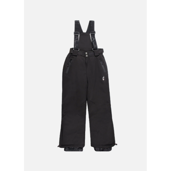 Otroške smučarske hlače AULP SAVIO z vodoodporno membrano 10K/10K, odstranljivimi naramnicami in snežnimi gamašami zagotavljajo toplino in zaščito na snegu.