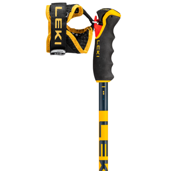 Smučarske palice LEKI Spitfire 3D s kakovostnim aluminijem HTS 6.5, ergonomskim Pro G ročajem in inovativnim Trigger 3D sistemom zagotavljajo popoln nadzor, varnost in udobje pri freeride smučanju.