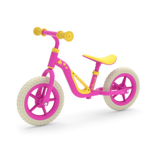 Charlie je  zelo lahek poganjalec z EVA gumami, odpornimi na predrtje. Z visokokakovostnim kovinskim okvirjem tehta samo 2,5 kg. Kot nalašč za trening motoričnih spretnosti vašega malčka, za ravnotežje in za učenje krmiljenja. 