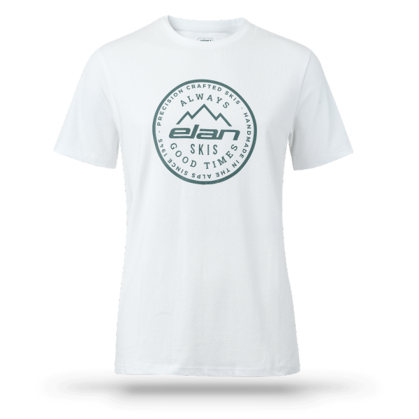 Unisex majica ELAN T-SHIRT CIRCLE WHITE