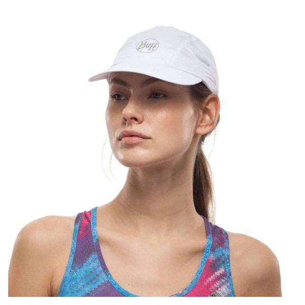 Kapa s šiltom BUFF RUN CAP SOLID WHITE