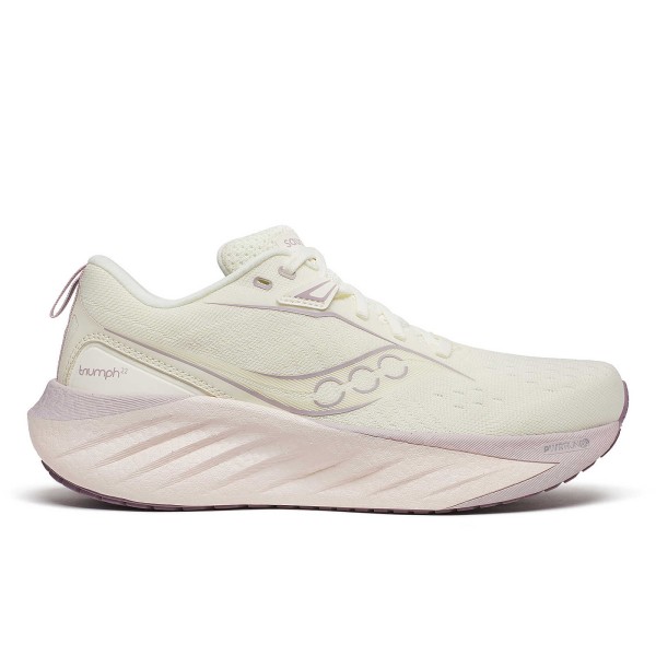 Čevlji Saucony Triumph 22 - vrhunsko udobje z odzivnim blaženjem PWRRUN PB, širok srednji del za stabilnost in moderni dizajn za celodnevno nošenje. Idealni za nevtralne tekače, ki iščejo udobje in učinkovitost pri vsakodnevnih tekih.
