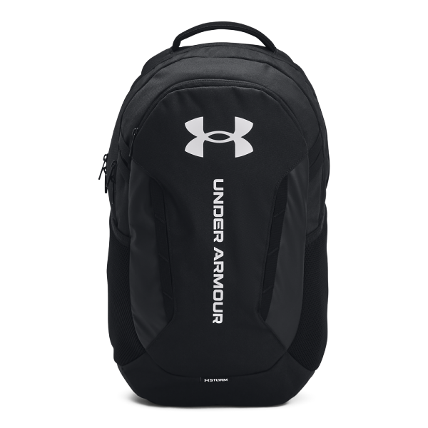 Odkrijte Under Armour Hustle 6.0 nahrbtnik, idealen za aktivne posameznike. Opremljen s tehnologijo UA Storm, ta nahrbtnik odbija vodo in nudi zaščito. Ima mehak predel za prenosni računalnik, varen žep z zadrgo in stranski žep za bidon.