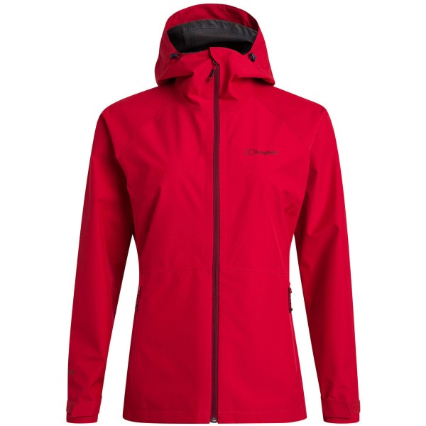 Ženska pohodna jakna Berghaus, opremljena s tehnologijo tkanin GORE-TEX®, zagotavlja lahko, a popolnoma vodoodporno zaščito. Tehnologija Paclite® omogoča, da se jakna zloži v izjemno majhno velikost.