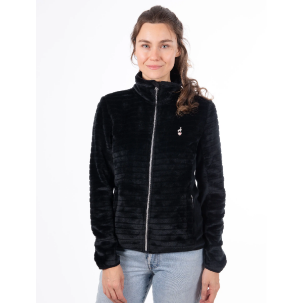 Ženska flis jopica AULP VERKO združuje toplino, mehkobo in moden videz. Idealna za šport, prosti čas ali vsakodnevno udobje v hladnih dneh.