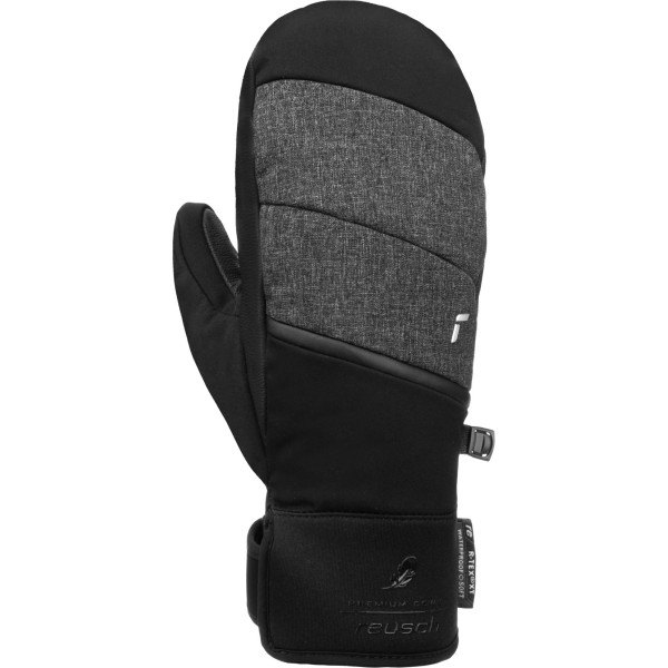 Ženske smučarske rokavice Reusch Febe R-Tex® XT Mittens BK/BK Melange so športni, izjemno topli in zagotovljeno vodoodporni rokavice s naravno ognjevarno izolacijo, ki zagotavljajo izjemno učinkovito toplotno zaščito.