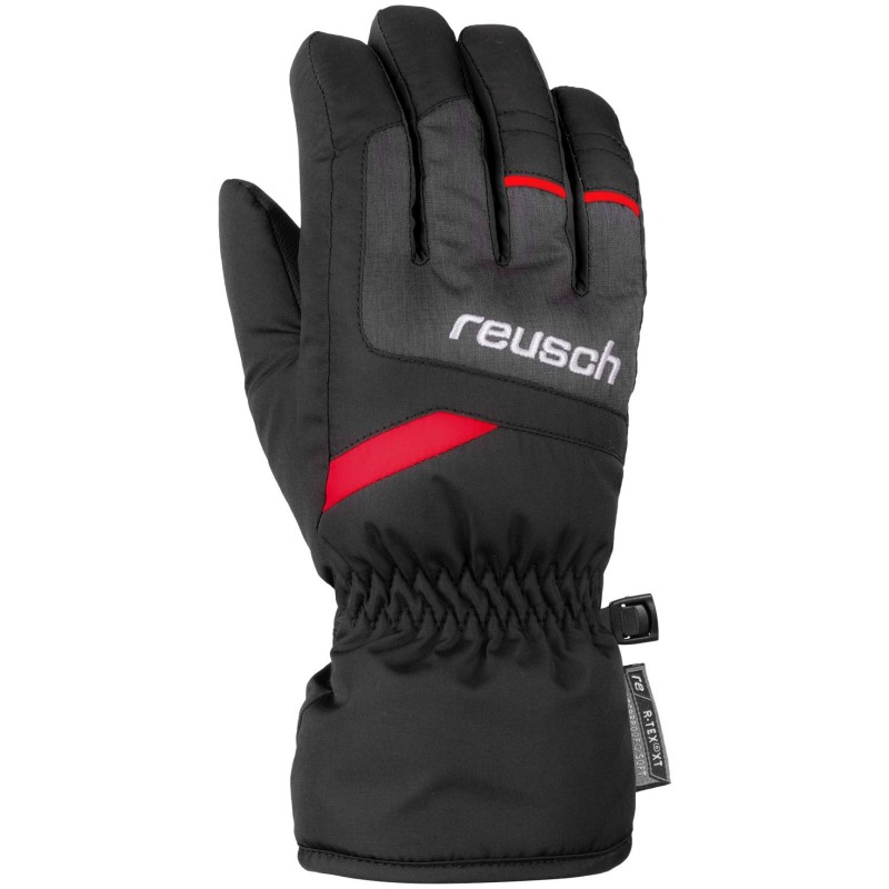 Otroške smučarske rokavice REUSCH BENNET R-TEX® XT BLACK/RED