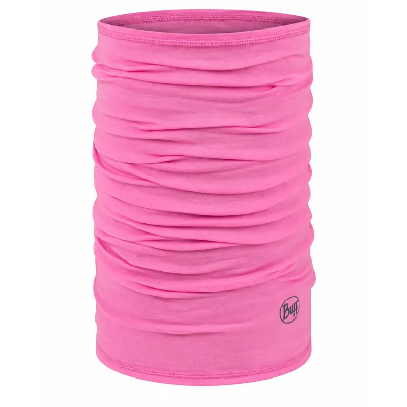 Tuba BUFF® MERINO LIGHTWEIGHT SOLID FLUOR FUCHSIA
