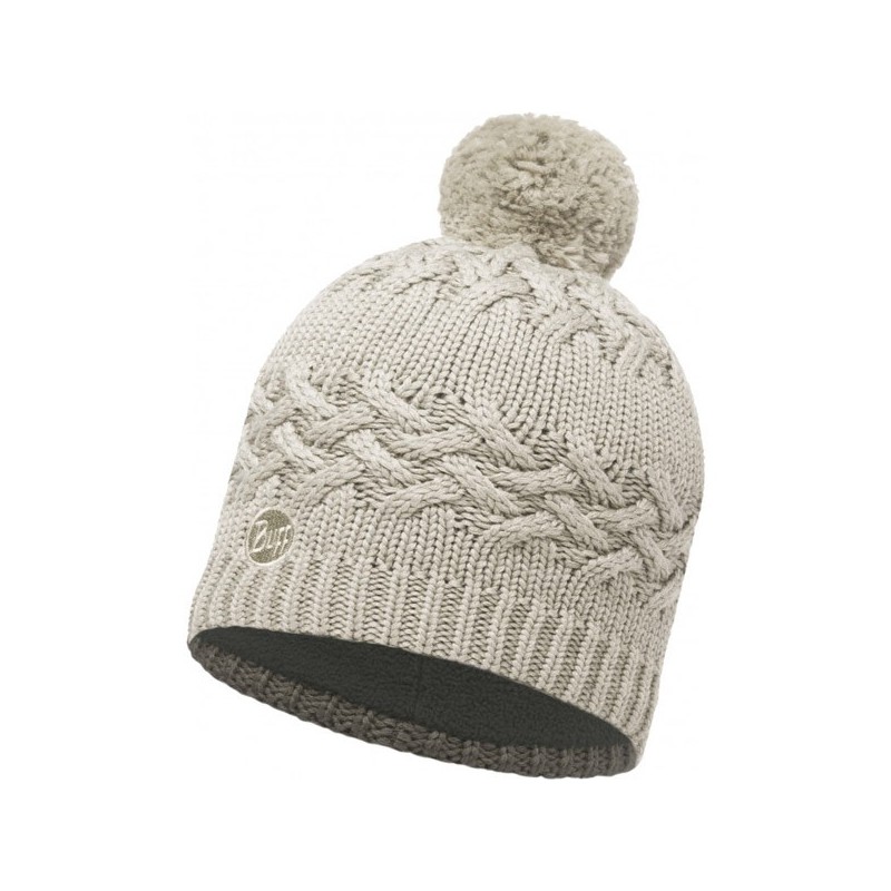 Zimska kapa BUFF KNITTED & POLAR HAT SAVVA CREAM