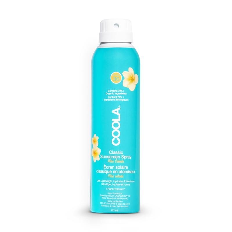 Sončna krema COOLA SPREJ ZA TELO ZF 30 PINA COLADA 177ML