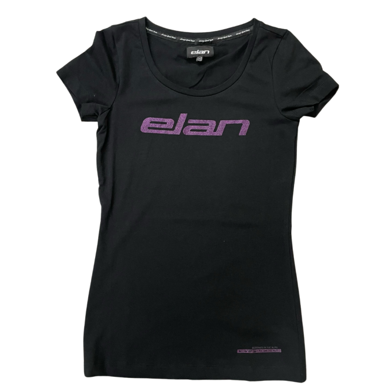 Ženska črna majica ELAN T-SHIRT LADY GLITTER s kratkimi rokavi je prava paša za oči, ki združuje šik in udobje na izjemno privlačen način. Ta majica je zasnovana za ženske, ki cenijo sodoben slog in želijo izstopati iz množice.