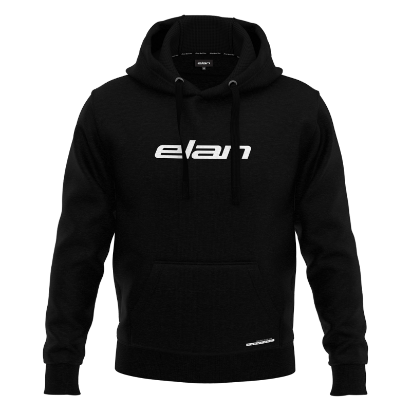 Moški pulover Hoodie Black Elan Logo je popoln spremljevalec za vse ljubitelje udobja in elegance v svojem prostem času. Ta pulover združuje brezčasno privlačnost, funkcionalnost in izrazit Elanov slog, ki ga boste cenili.