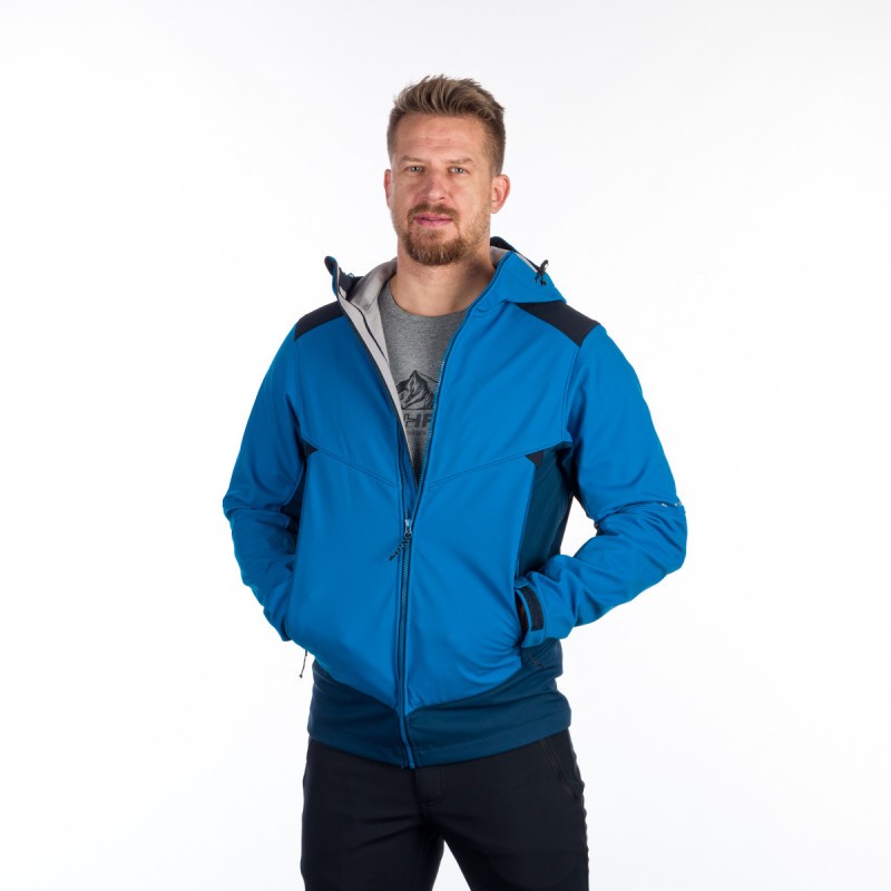 Moška softshell jakna NORTHFINDER MORRIS je outdoor jakna za vse avanture na prostem. Ta jakna je narejena iz visoko zmogljivega 3-slojnega softshell-a s parametri 10.000 mm H₂O / 10.000 g/m²/24h, ki zagotavlja popolno zaščito pred vremenskimi vplivi.