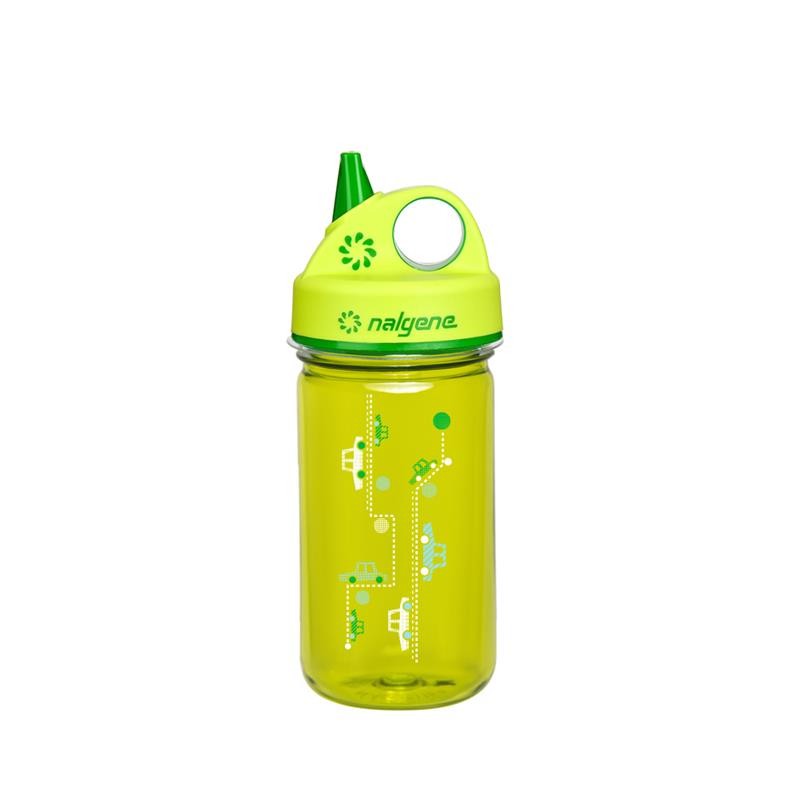 Steklenička NALGENE GRIP-N-GULP 350ML SPRING GREEN CARS