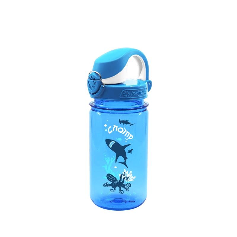 Steklenička NALGENE OTF KIDS 350ML BLUE SHARK GRAPHI
