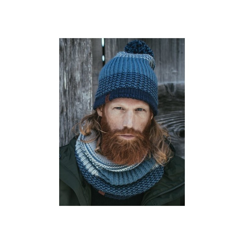 Zimska kapa BUFF KNITTED & POLAR HAT BORAE MAZARINE