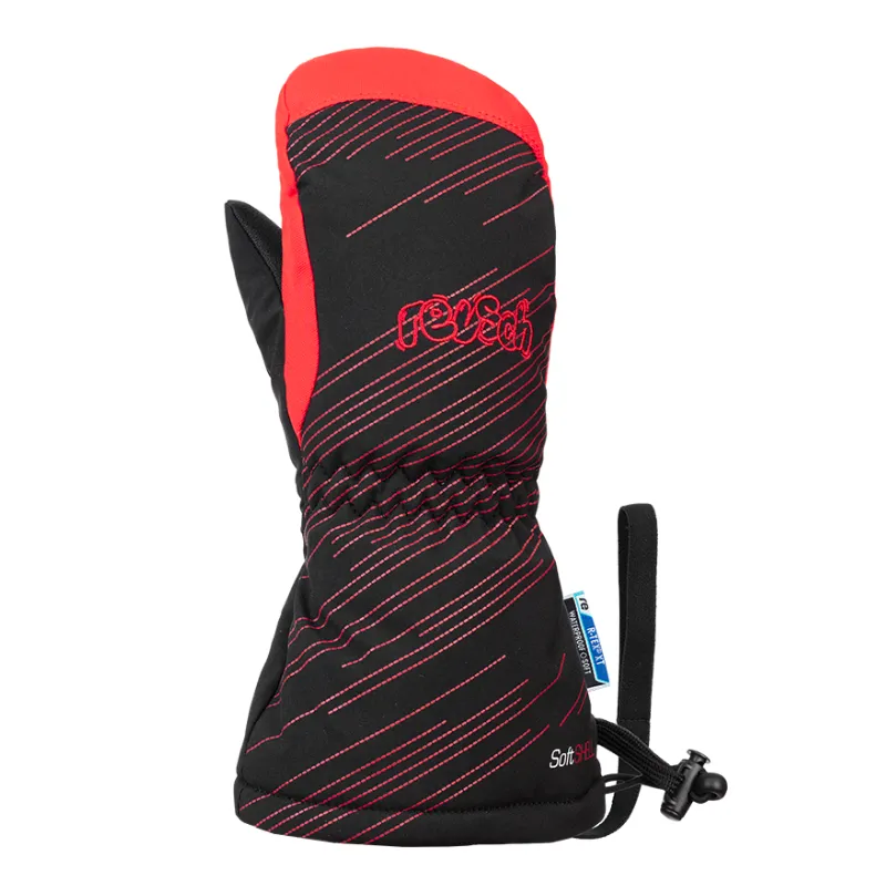 Children's ski gloves REUSCH MAXI R-TEX® XT MITTEN BLACK/RED