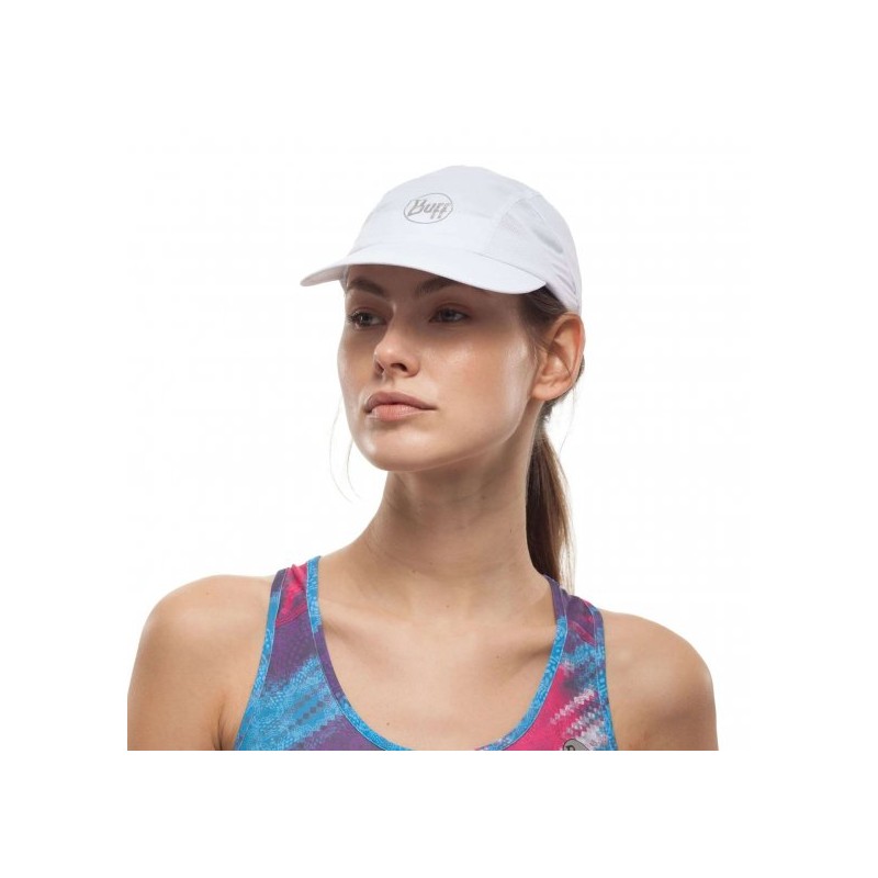 Kapa s šiltom BUFF RUN CAP SOLID WHITE