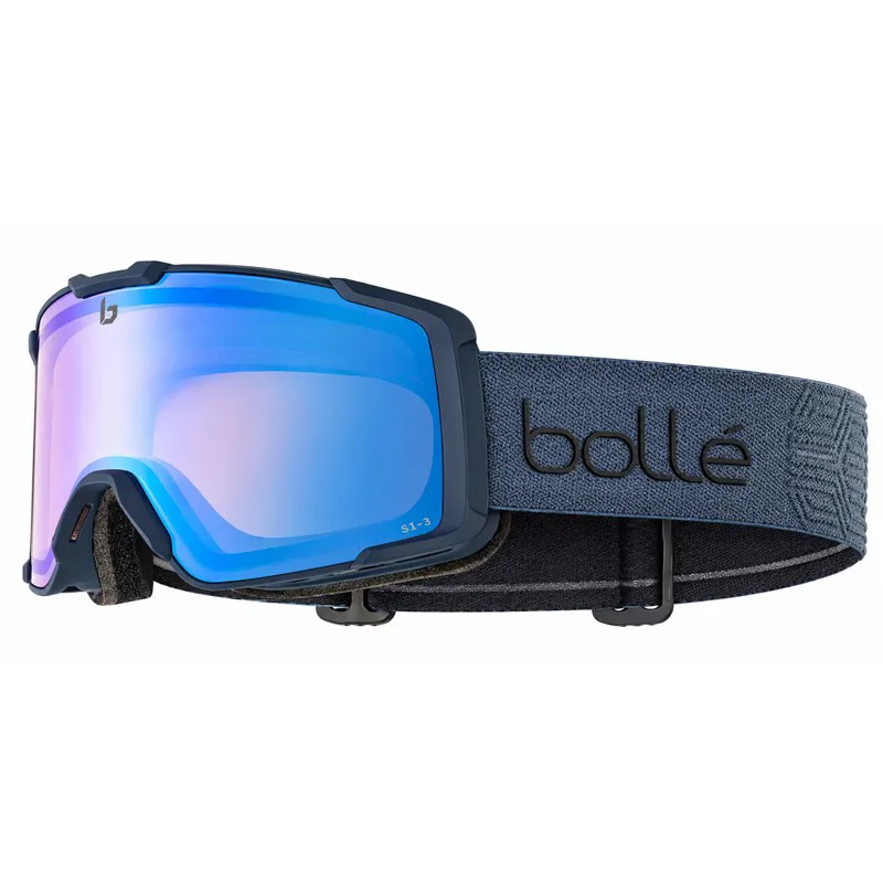 Ski Goggles BOLLE CERRO Totem Blue Matte - Azure Photochromic Cat 1 to 3